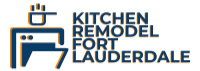 This is a bigger Kitchen Remodel Fort Laudedale Logo with a blue color.