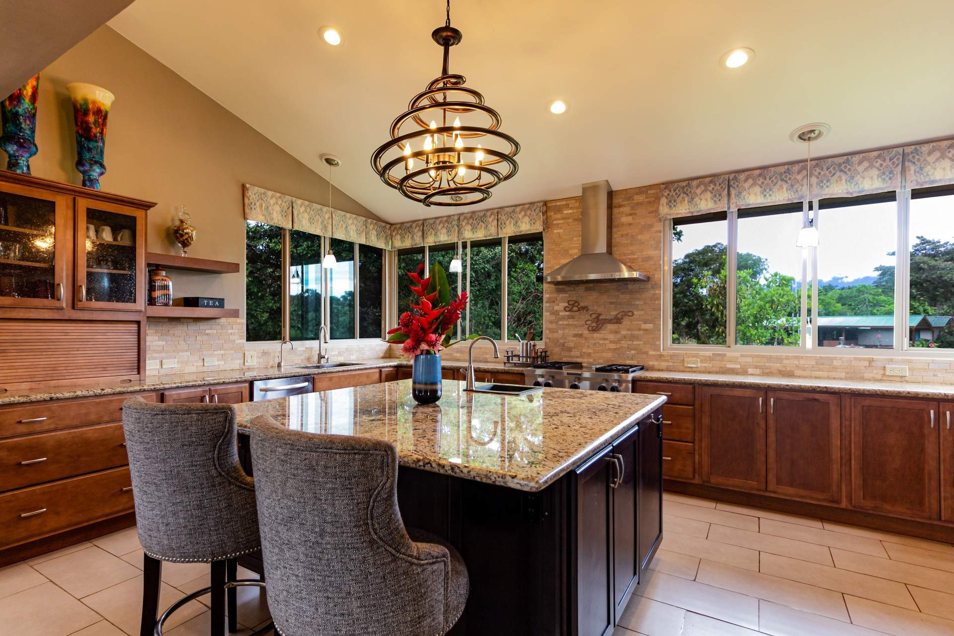 This is an image of a classic kitchen design.